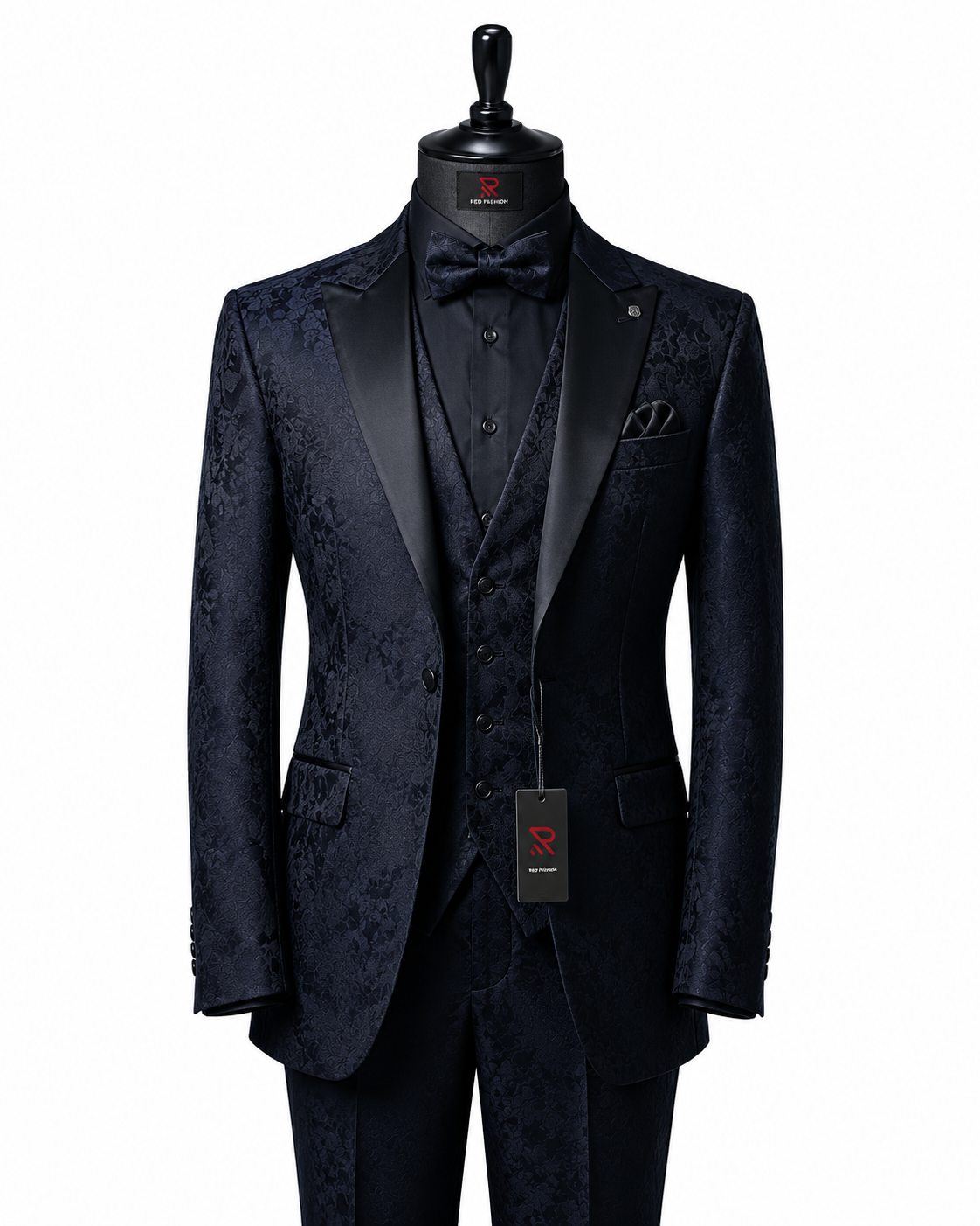 Red Fashion model men suit